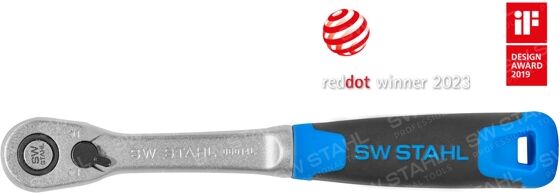 Swstahl Umschaltknarre Umschaltknarre, Schmale Ausführung, 1/4 Zoll 06014l