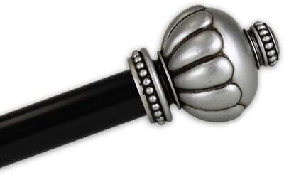 "InStyleDesign 1"" Two Tone Imperial Collection Curtain Rod"