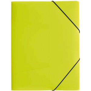 Pagna Eckspanner Trend 21613-17, A4, Kunststoff, lindgrün, 3 Einschlagklappen