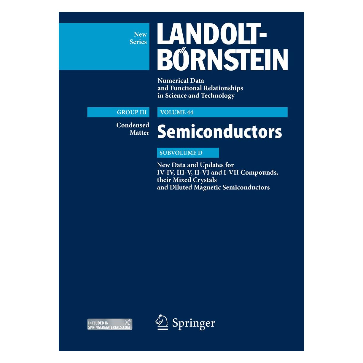 Springer New Data and Updates for I-VII, III-V and II-VI Compounds (Englisch, Hardcover, Bernd Hönerlage, Bruno K. Meyer, Dieter Strauch, Euzi Da Silva, Fumihiro Matsukura, Jürgen Gutowski, Tomasz Dietl, U. Rössler) (9783642141478)