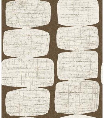 RoomMates Brown Mid-Century Beads Peel and Stick Wallpaper