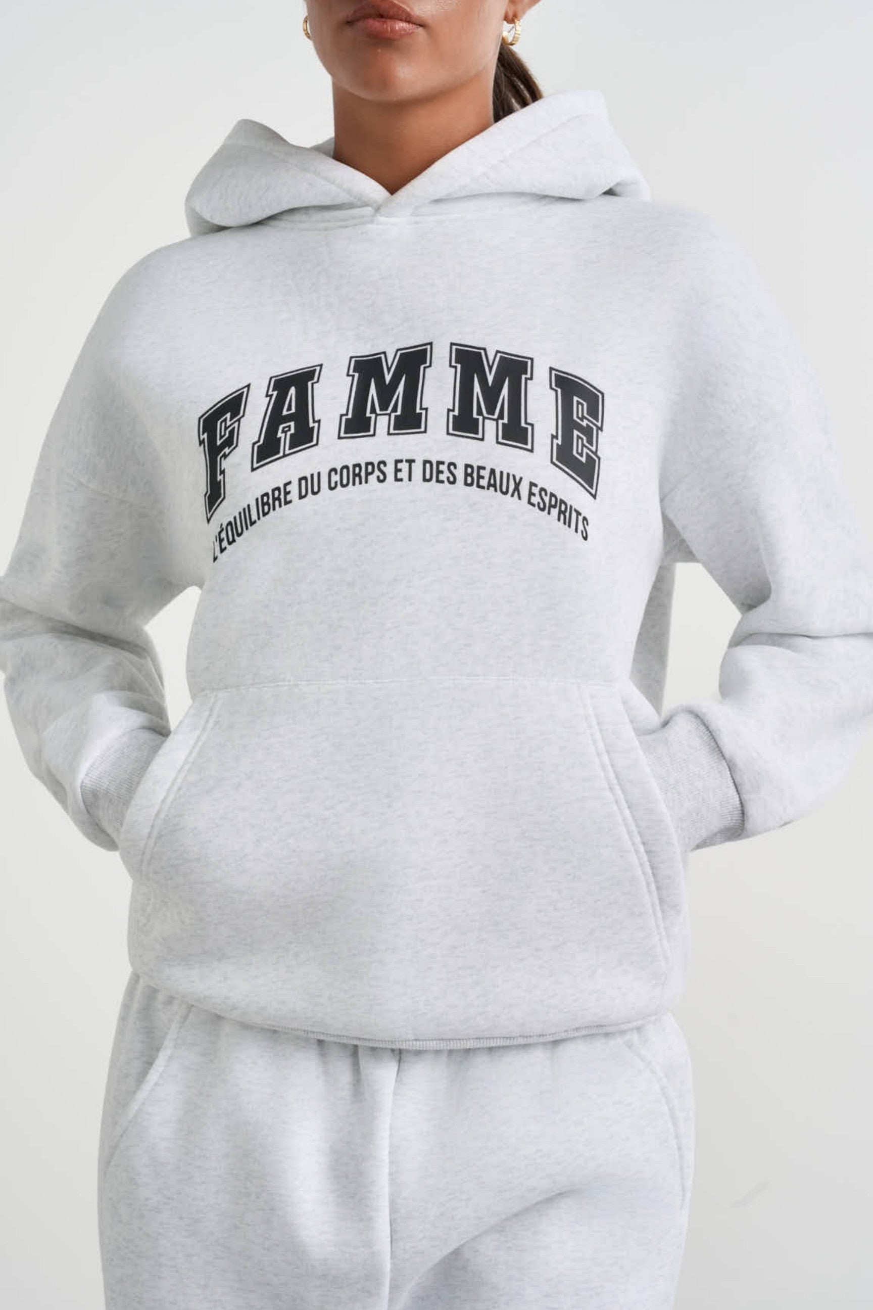 FAMME Équilibre Oversized Hoodie Green XS