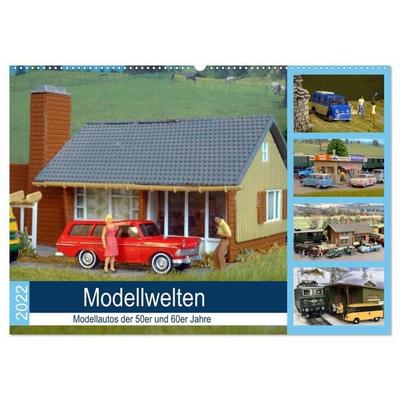 Modellwelten, Modellautos der 50er und 60er Jahre (Wandkalender 2026 DIN A2 quer), CALVENDO Monatskalender