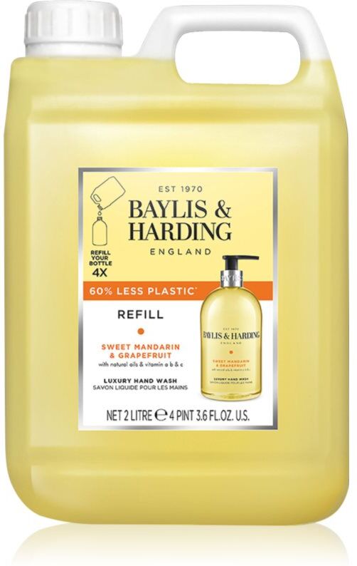 Baylis & Harding Sweet Mandarin & Grapefruit savon liquide mains recharge Refill 2000 ml
