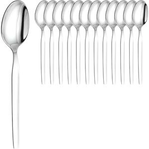 Solex Esslöffel Skai 123101, 19,6 cm, Edelstahl 18/10, silber poliert, 12 Stück
