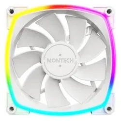 Montech RX120 PWM (120 mm, 3x), PC Lüfter, Mehrfarbig, Weiss