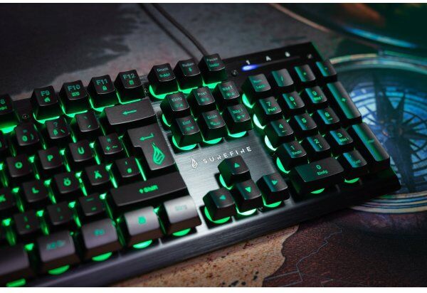Surefire Kingpin X2 Gaming Tastatur, Nordisk, Sort