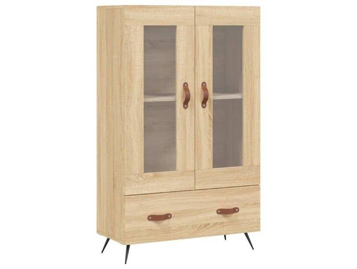 Buffet haut multi-rangement - UU - Chêne sonoma - 69 5x31x115 cm - bois d'ingénierie C400