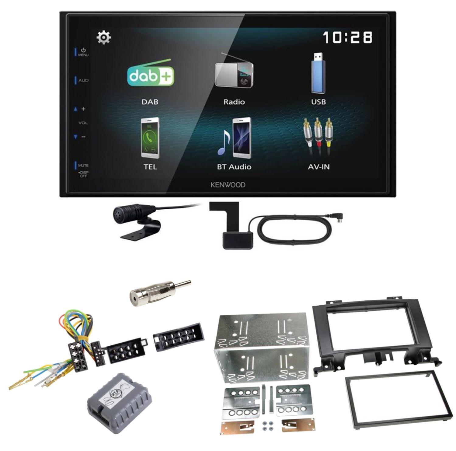 Kenwood DMX-125DAB Bluetooth MP3 Einbauset für Mercedes Sprinter W906 Crafter