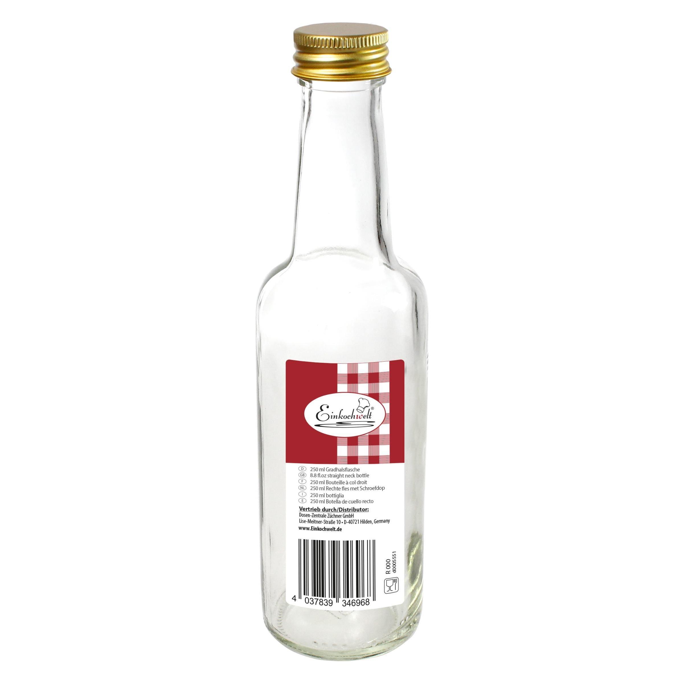 Dosen-Zentrale Gradhalsflasche 'Einkochwelt' (1 Stk.) (DOSEN-ZENTRALE) Mindestbestellmenge: 12 Stück