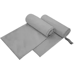 vidaXL Sporthandtücher, Reisehandtuch, Grau