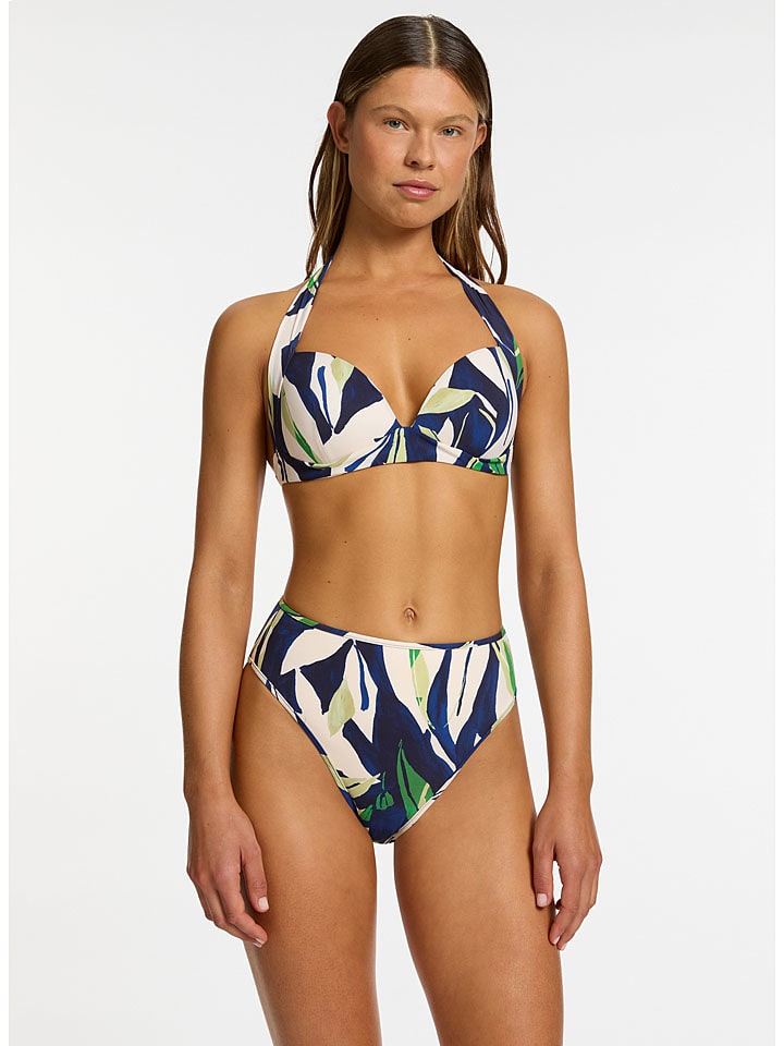 Jets Bikini-Hose in Dunkelblau/ Weiß - XS