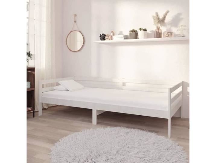 Lit de repos multifonctionnel en bois - OVONNI - BESTLIFE - Blanc - 1 place - Elégance - Chic