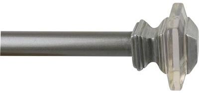 Urbanest 1-inch Diameter Cassini Adjustable Single Drapery Curtain Rod