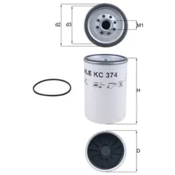 Kraftstofffilter MAHLE KC 374D