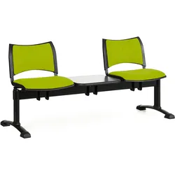 Wartezimmerbank - gepolstert Smart Biedrax LC9213z - Gestell schwarz
