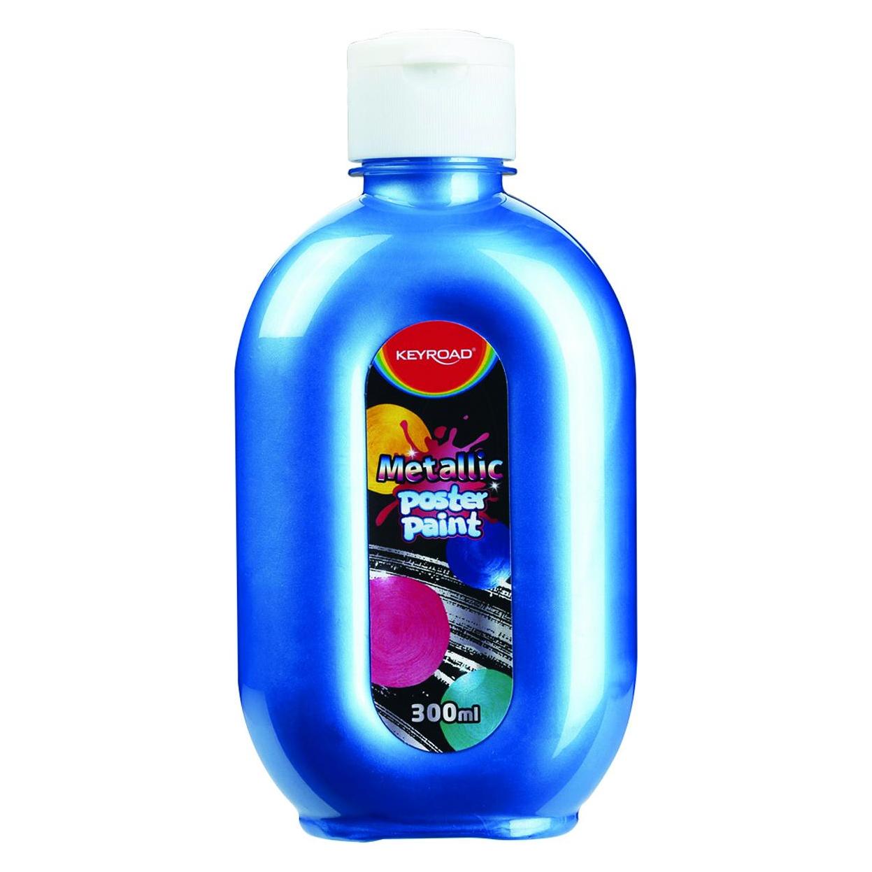 Connect Posterfarbe, metallic, 300 ml, flasche, blau (300 ml) (43093842)