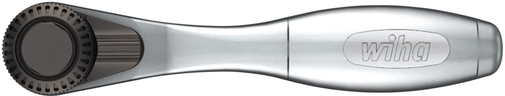 Wiha Bit-Ratsche 90 mm mit Daumenrad Außensechskant 1/4" in Blister (36931)