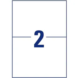 Dundee Universaletiketten weiß 210,0 x 148,0 mm 200 Stück weiß