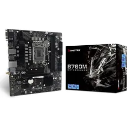 Biostar Mainboard Intel B760 Express Micro-ATX Speicher DDR4 (LGA 1700, Intel B760, mATX), Mainboard