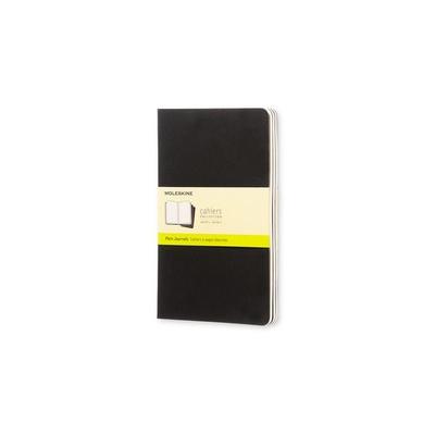 Moleskine Cahier, L/A5, 3er Set, Blanko, Kartoneinband, Schwarz