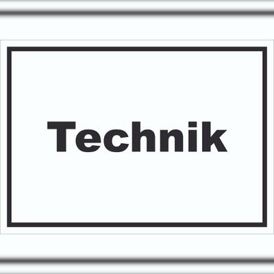 HB-Druck Technik Schild mit Text Hauswirtschaftsraum waagerecht A0 (841x1189mm)