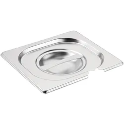 Equipementpro – GN 1/6 Edelstahldeckel mit Vogue-Kerbe
