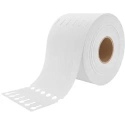 CombiCraft Schlaufenetiketten Weiß 200x17mm für Thermo-Transfer-Drucker 150μ - Rolle mit 3000 Stück