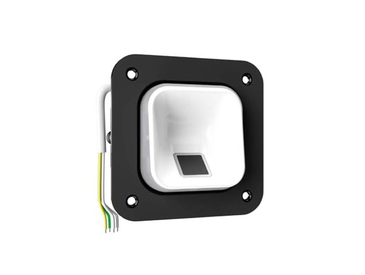 EKEY 204751 sLine Fingerprintset für Sprechanlagen und Hohlräume (Fingerprint Weiß, Controller), Biometrische Zutrittslösung zur Integration in Türsprechanlagen, 0,4 W, 12-24 V, Weißer Fingerprint