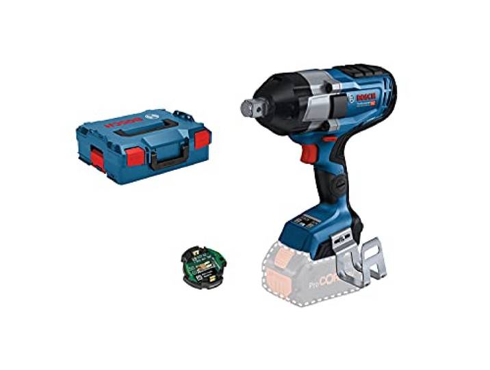Bosch PRO Boulonneuses sans-fil GDS 18V-1050 HC Incomparable en termes de puissance : boulonneuse sans-fil de 3/4\ à couple élevé avec technologie BITURBO Brushless et modes