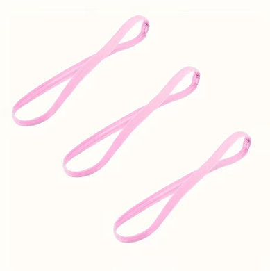 Inspire Picks 3PCS Sports Headbands Non Slip Elastic Sweatbands For Running Yoga And Fitness Unisex 3pcs Pink
