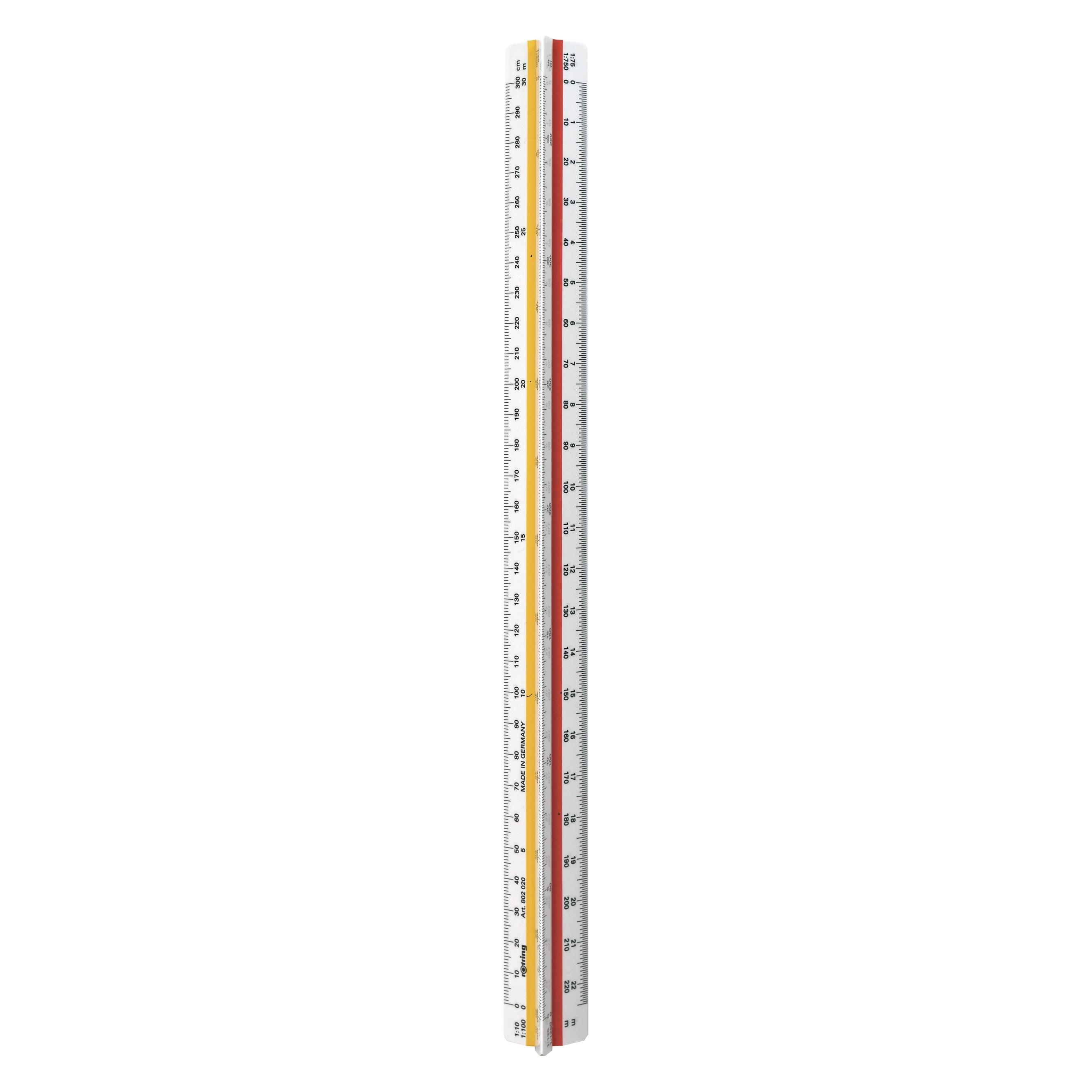 Rotring Dreikant-Reduktionsmassstab (30 cm, Kunststoff) (S0220481)