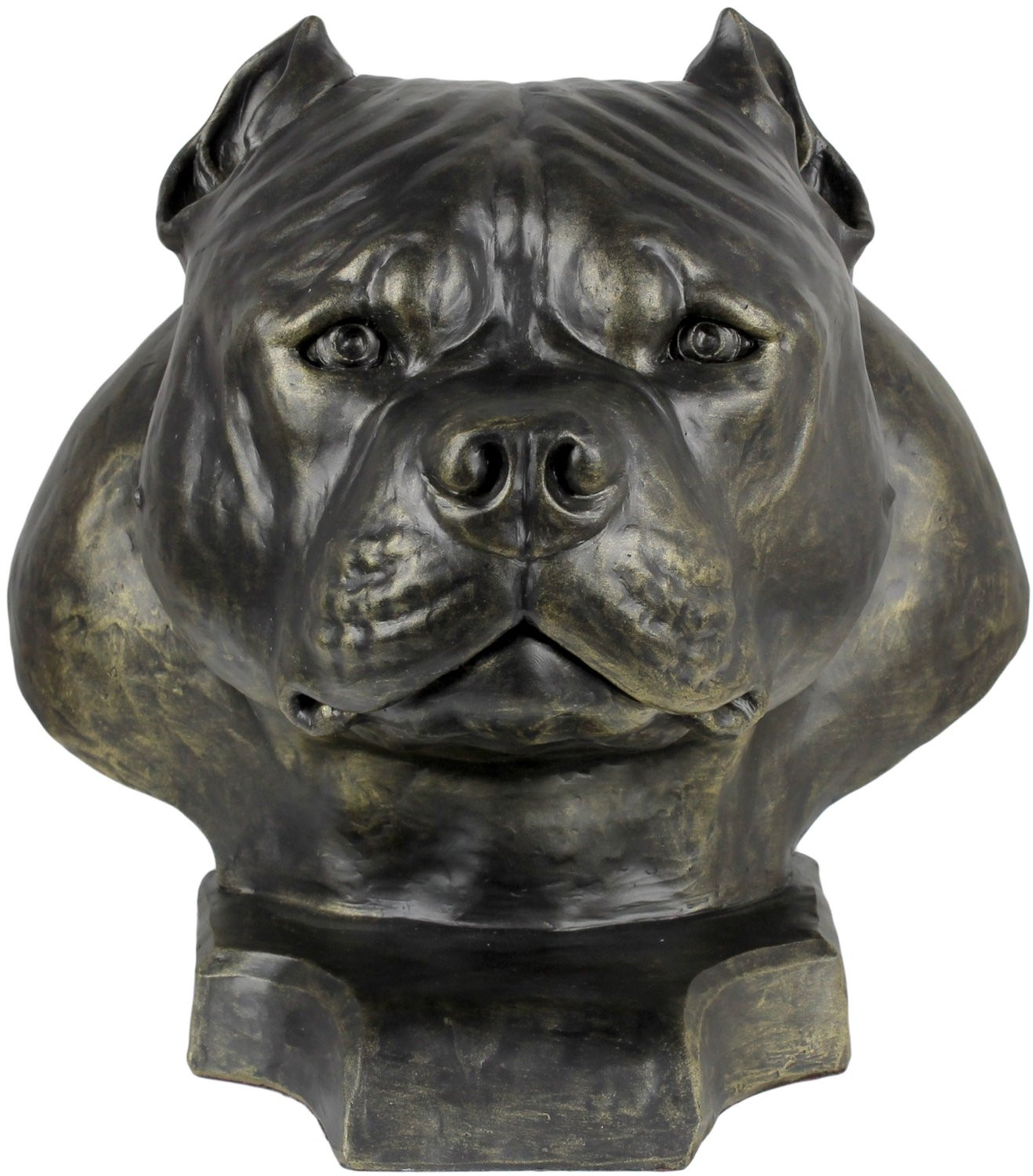 Merkloos American Bully Hondenbeeld voor Tuin en Interieur Decoratie