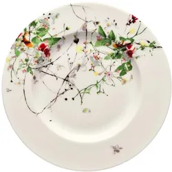 Rosenthal Frühstücksteller 19cm Fahne - Fleurs Sauvages, Teller, Weiss, Mehrfarbig