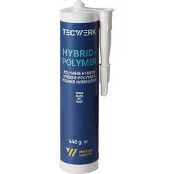 TECWERK 1K-Hybrid-Polymer weiß 440 g Kartusche mit hoher Festigkeit MS Polymer