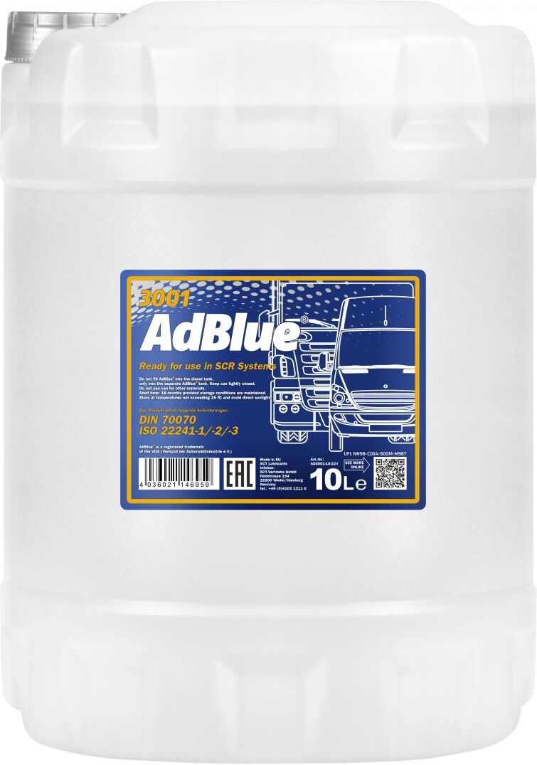 Sct - Mannol Harnstoff Adblue (10 L) Ad300110 10l