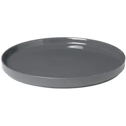6er-Set blomus Speiseteller Pilar Ø 27 cm Keramik Grau