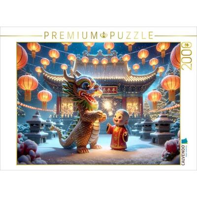 CALVENDO Puzzle Funkelnde Freunde im Winterwunderland | 2000 Teile Lege-Größe 90x67cm Foto-Puzzle für glückliche Stunden