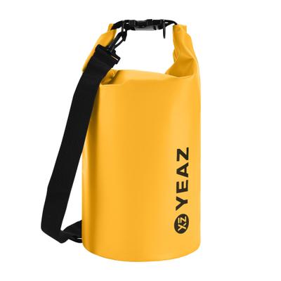 Packsack YEAZ "Wasserfester Packsack 10L ISAR", Gr. 10, gelb, Obermaterial: 100% PVC PVC., Taschen