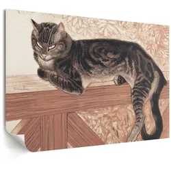 POSTER - 84x59 cm (A1) - Théophile Steinlen - Eine Katze auf dem Geländer