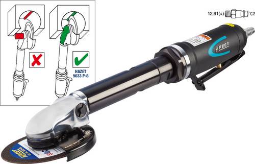 Hazet 9033P-8 Druckluft-Schleifer 3/8" (10 mm) Außenvierkant 6.3 bar