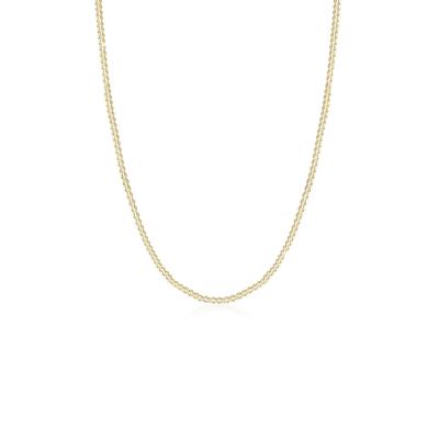 Kette ohne Anhänger ELLI PREMIUM "Basic Panzerkette Klassisch Elegant 375 Gelbgold" Gr. 45, gold, Halsketten, Damen, 45, ohne Stein, L: 45