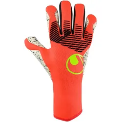 uhlsport FM ZNE Supergrip+ Half Negative Cut Torwarthandschuhe fluo rot/weiß/fluo gelb 12