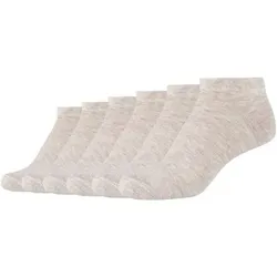 CAMANO Damen Socken Online Women silky feeling Sneaker 6p, Größe 35-38 in Braun Braun
