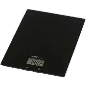 Clatronic Küchenwaage KW 3820, mit Tara-Funktion, Teilung 1 g, batteriebetrieben, schwarz, g / lb / oz / ml / cup, bis 5 kg