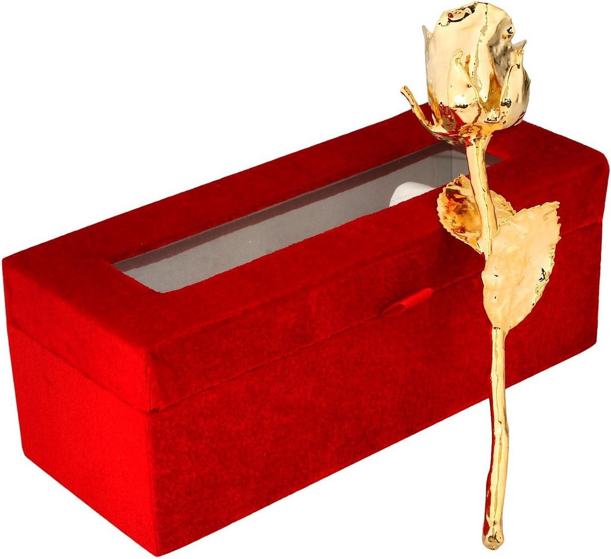 24K Vergulde Echte Roos met Geschenkdoos - Blijvend Cadeau voor Vrouwen