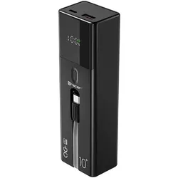 Tracer POWERBANK QUANT 10000MAH 100W PD+QC (10000 mAh, 100 W, 37 Wh), Powerbank, Schwarz