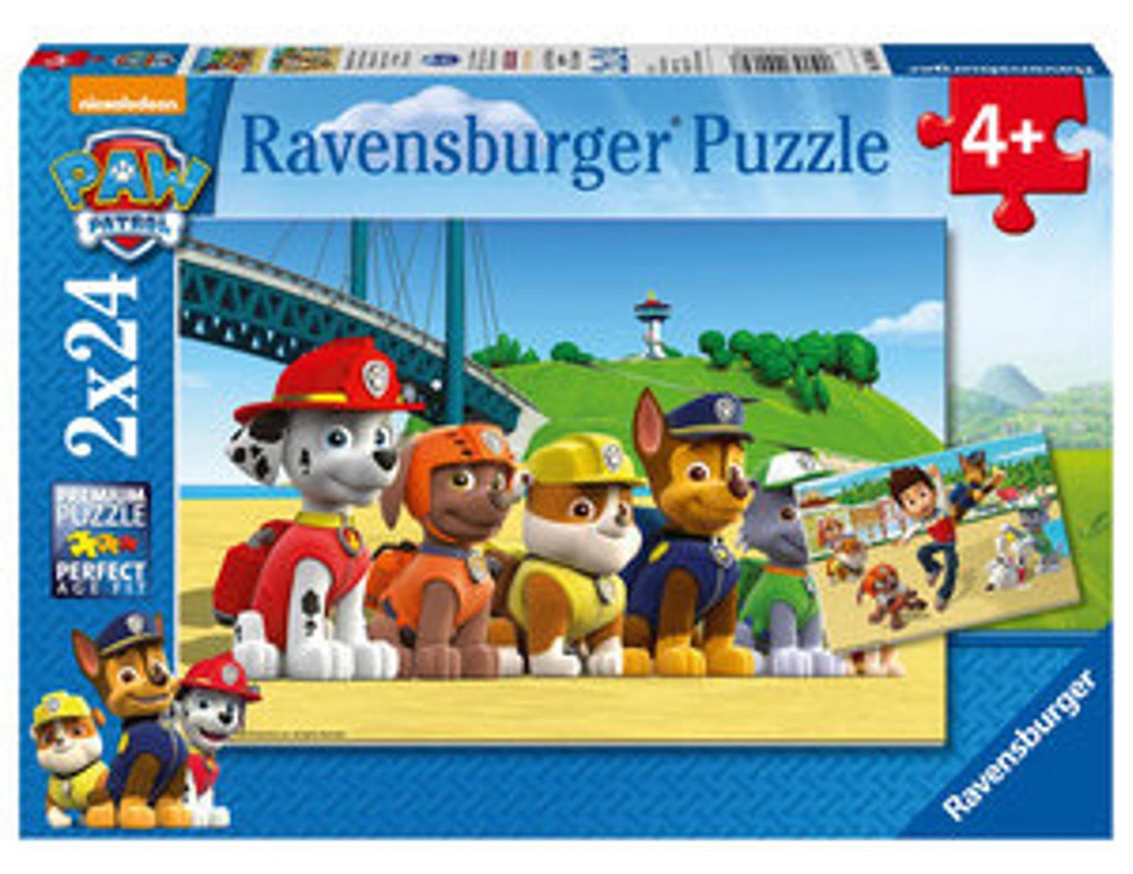 2 x 24-delig Ravensburger kinderpuzzel Paw Patrol heldhaftige honden
