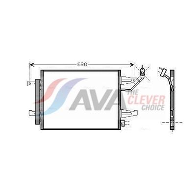 AVA CLEVER CHOICE Kondensator, Klimaanlage MTA5177D für SMART