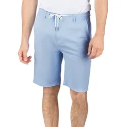riverso Leinen Shorts Herren Sommer Regular Fit RIVOliver - Black - M